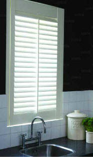 Waterproof shutters in kitchen